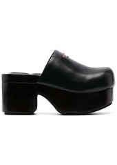 Alexander Wang Zoe 85mm leather mules