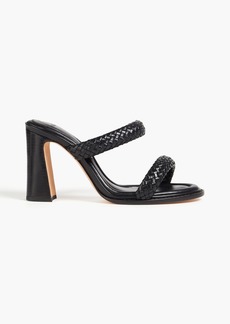 Alexandre Birman - Alessia 90 braided leather mules - Black - EU 36