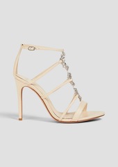 Alexandre Birman - Alice 100 crystal-embellished leather sandals - White - EU 35