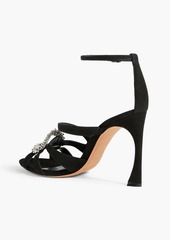 Alexandre Birman - Alicia 100 crystal-embellished suede sandals - Black - EU 35.5