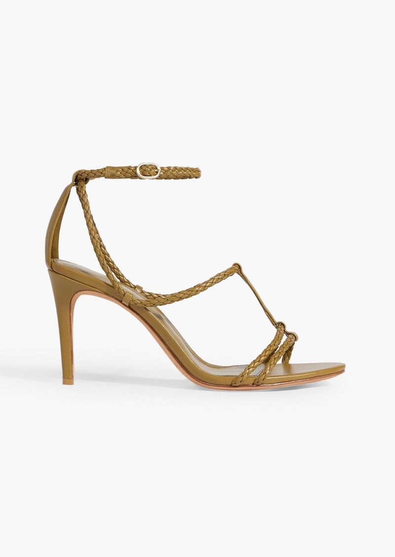 Alexandre Birman - Bella 85 braided leather sandals - Green - EU 36
