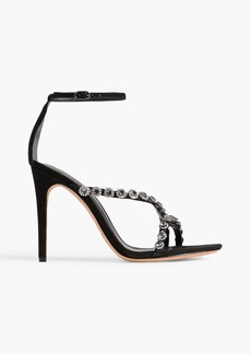 Alexandre Birman - Cara crystal-embellished suede sandals - Black - EU 35.5