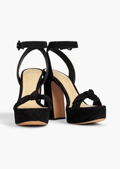 Alexandre Birman - Clarita 120 bow-detailed suede platform sandals - Black - EU 35