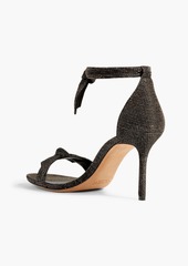 Alexandre Birman - Clarita 85 bow-embellished metallic woven sandals - Black - EU 41.5