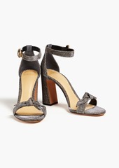 Alexandre Birman - Clarita bow-detailed lamé sandals - Metallic - EU 35