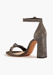 Alexandre Birman - Clarita bow-detailed lamé sandals - Metallic - EU 35