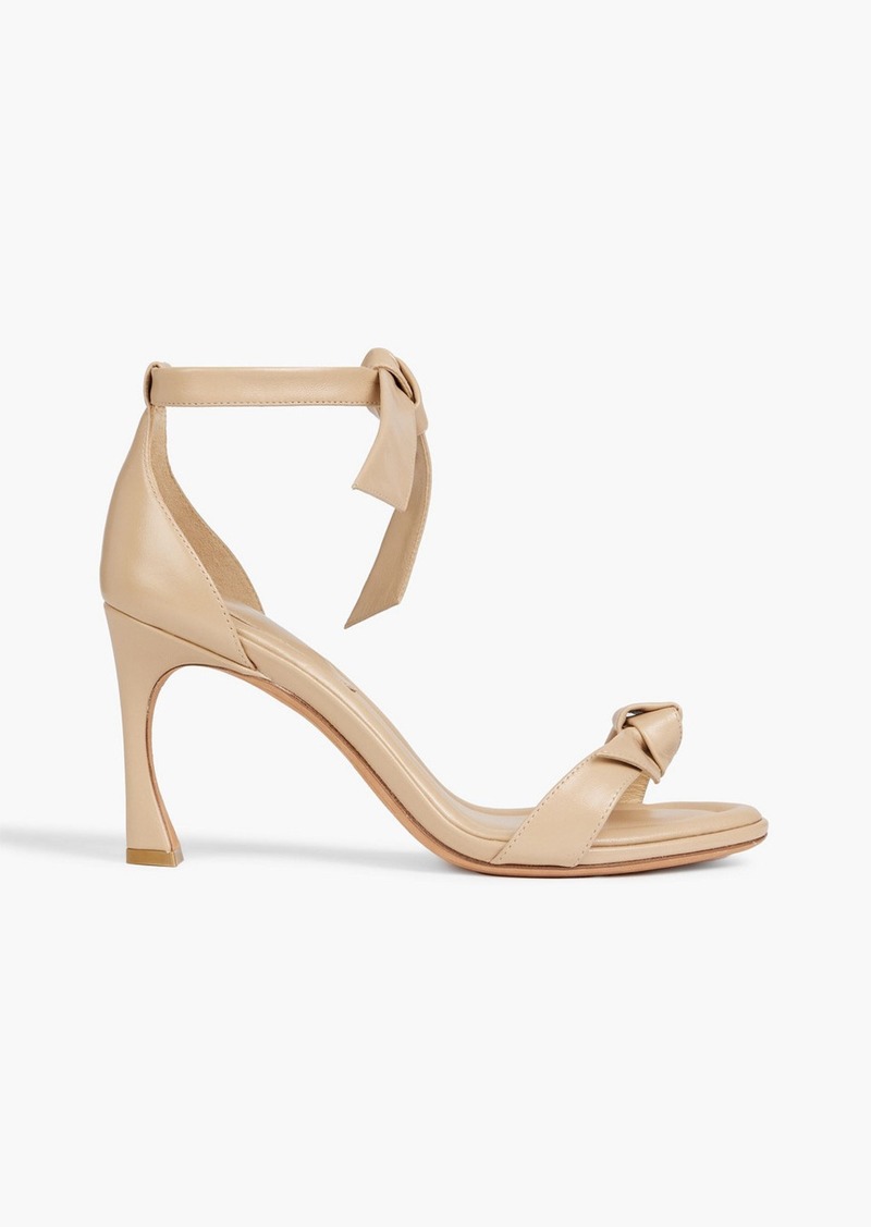 Alexandre Birman - Clarita bow-detailed leather sandals - Neutral - EU 37