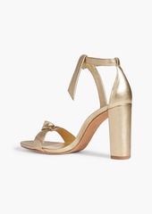 Alexandre Birman - Clarita bow-embellished metallic leather sandals - Metallic - EU 42