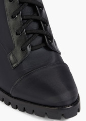 Alexandre Birman - Clarita leather and shell combat boots - Black - EU 41