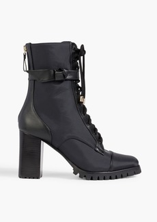 Alexandre Birman - Clarita leather and shell combat boots - Black - EU 41