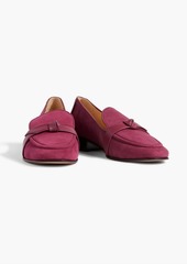 Alexandre Birman - Clarita bow-embellished suede loafers - Purple - EU 36