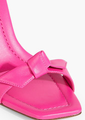 Alexandre Birman - Clarita Pillar 85 bow-detailed leather sandals - Pink - EU 38.5