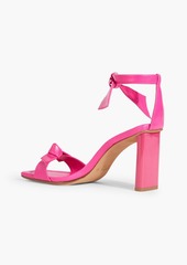Alexandre Birman - Clarita Pillar 85 bow-detailed leather sandals - Pink - EU 36