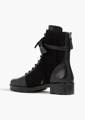 Alexandre Birman - Clarita quilted suede and leather combat boots - Black - EU 35