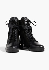 Alexandre Birman - Clarita quilted suede and leather combat boots - Black - EU 35