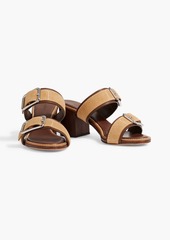 Alexandre Birman - Effie 80 buckled suede mules - Neutral - EU 36