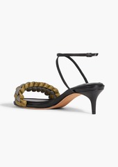 Alexandre Birman - Francis 50 braided leather sandals - Yellow - EU 36