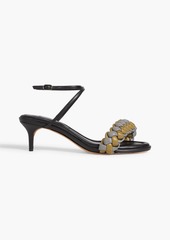 Alexandre Birman - Francis 50 braided leather sandals - Yellow - EU 36