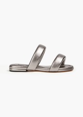 Alexandre Birman - Lilla padded metallic leather sandals - Metallic - EU 36