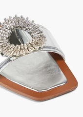 Alexandre Birman - Madelina Summer embellished mirrored-leather sandals - Metallic - EU 35