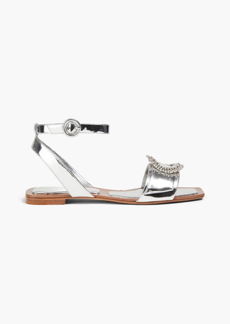 Alexandre Birman - Madelina Summer embellished mirrored-leather sandals - Metallic - EU 35