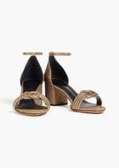 Alexandre Birman - Malica 60 knotted lamé sandals - Metallic - EU 36