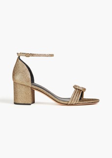 Alexandre Birman - Malica 60 knotted lamé sandals - Metallic - EU 36