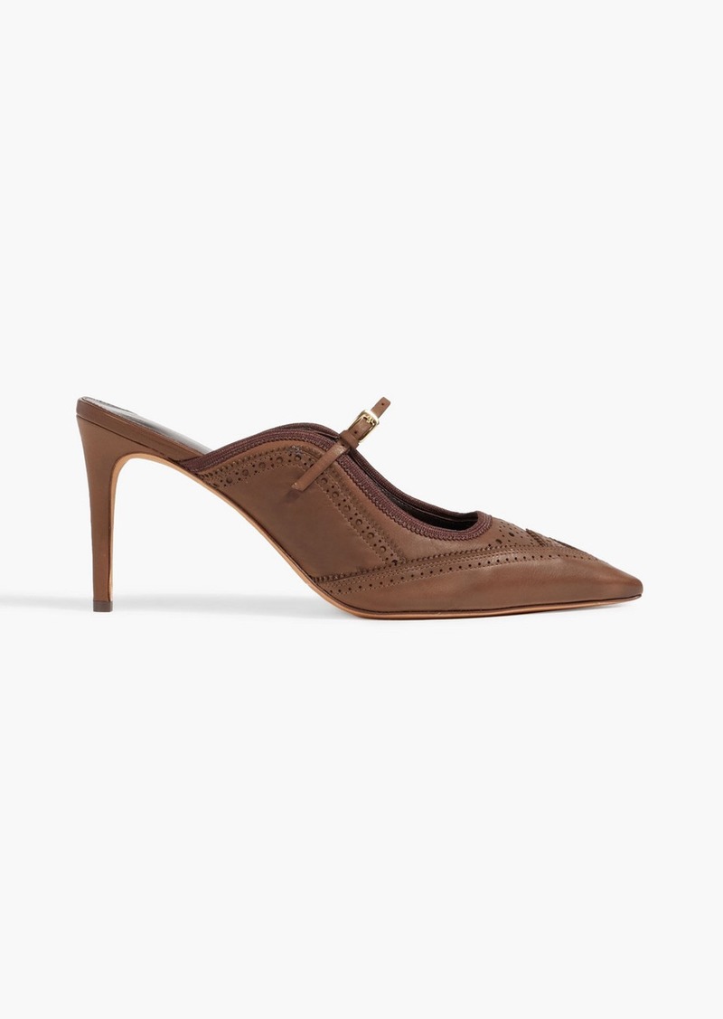 Alexandre Birman - Millie 86 perforated leather mules - Brown - EU 36