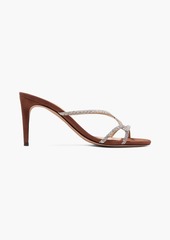 Alexandre Birman - Sirena watersnake and suede mules - Brown - EU 35