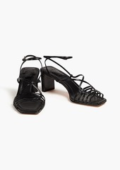 Alexandre Birman - Naya 50 snake-effect leather sandals - Black - EU 38
