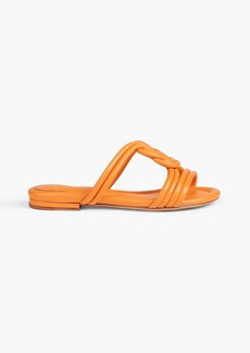 Alexandre Birman - Vicky knotted leather sandals - Orange - EU 35