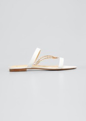 Alexandre Birman Effie Chain Flat Slide Sandals