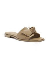 Alexandre Birman Maxi Clarita Bow Strap Slide Sandal