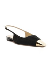 Alexandre Birman Olivia Cap Toe Slingback Flat