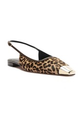 Alexandre Birman Olivia Genuine Calf Hair Cap Toe Slingback Flat