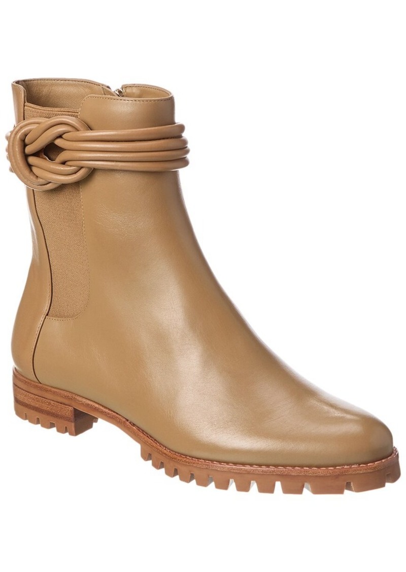 Alexandre Birman Vicky Waterproof Leather Combat Bootie