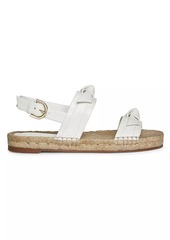 Alexandre Birman Clarita Leather Espadrille Sandals