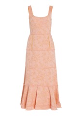 Alexis - Corina Printed Cotton-Blend Midi Dress - Pink - M - Moda Operandi