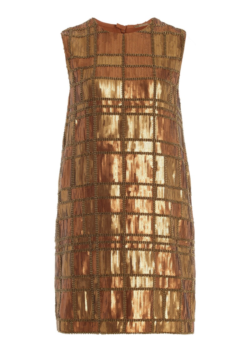 Alexis - Emani Metallic Mini Dress - Brown - XS - Moda Operandi