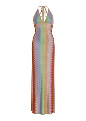 Alexis - Enna Woven Halter Maxi Dress - Multi - S - Moda Operandi