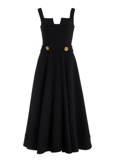 Alexis - Fiore Wool Midi Dress - Black - L - Moda Operandi