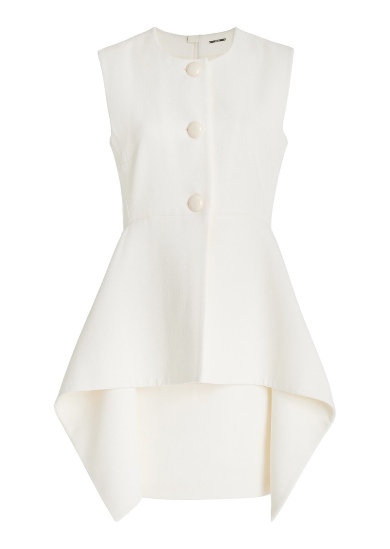 Alexis - Mckenna Tailored Wool Mini Dress - Ivory - L - Moda Operandi