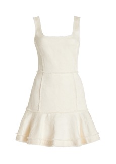 Alexis - Noely Cotton-Blend Mini Dress - White - L - Moda Operandi