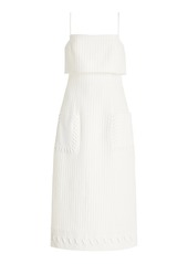 Alexis - Noval Textured Cotton-Blend Maxi Dress - White - XS - Moda Operandi