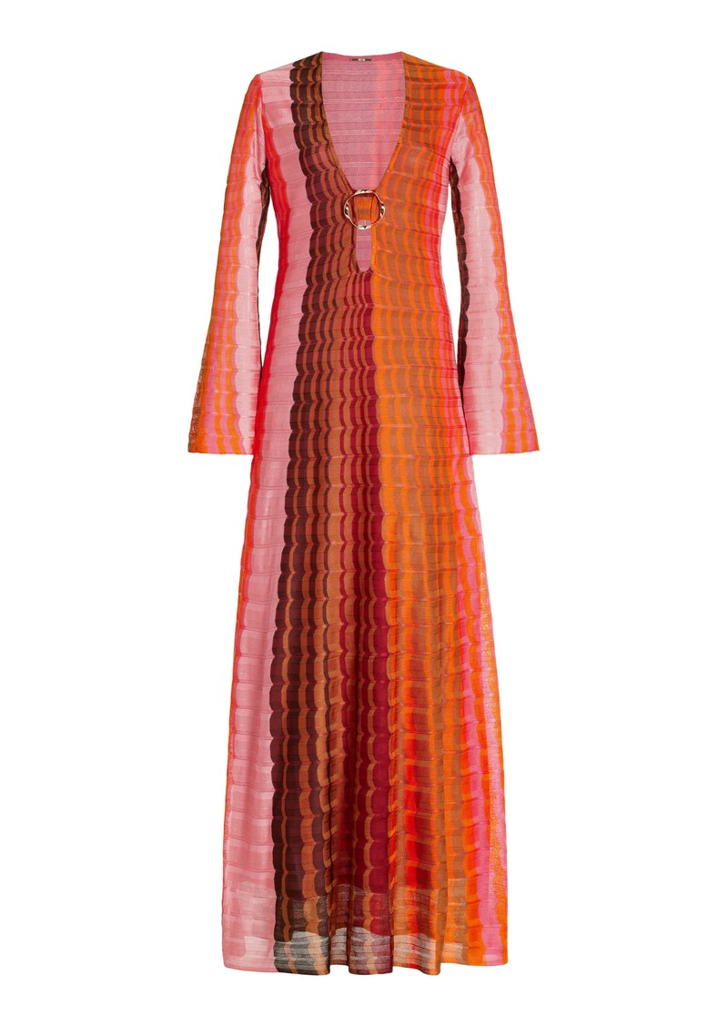 Alexis - Vibe Knit Maxi Dress - Orange - L - Moda Operandi