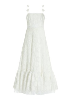 Alexis - Villanelle Embroidered Lace Maxi Dress - White - L - Moda Operandi