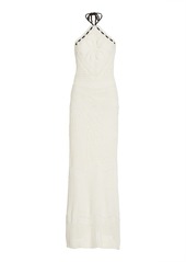 Alexis - Women's Ibada Cotton Halter Maxi Dress - White - Moda Operandi