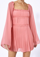Alexis - Women's Zori Pleated Mini Dress - Pink - XS - Moda Operandi