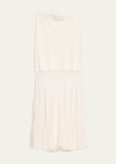 Alexis Franki Sheer Overlay Knit Midi Skirt