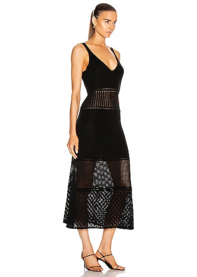 alexis rozanna knit midi dress